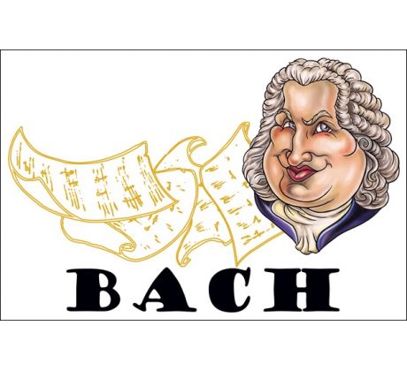 Johann Sebastian Bach (pohľadnica)