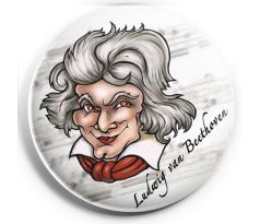Ludwig van Beethoven (magnetka kovová)