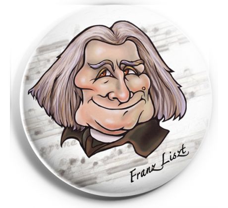 Franz Liszt (magnetka kovová)