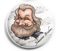 Johannes Brahms (magnetka kovová)