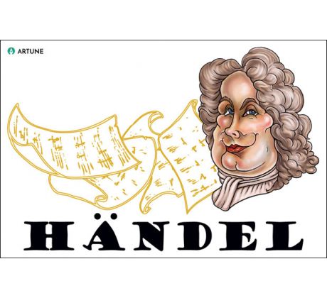 George Friedrich Händel (magnetka plastová)