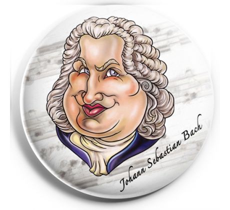 Johann Sebastian Bach (magnetka kovová)