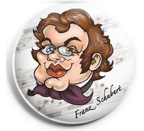 Franz Schubert (magnetká kovová)