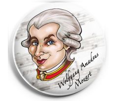 Wolfgang Amadeus Mozart (magnetka kovová)
