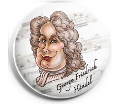 George Friedrich Händel (magnetka kovová)