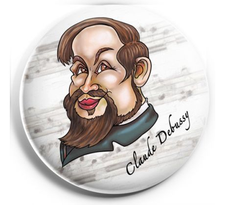 Claude Debussy (magnetka kovová)