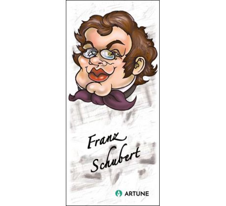 Franz Schubert (magnetická záložka do knihy)