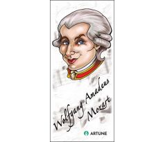 Wofgang Amadeus Mozart (magnetická záložka do knihy)