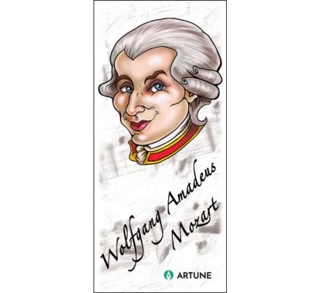 Wofgang Amadeus Mozart (magnetická záložka do knihy)