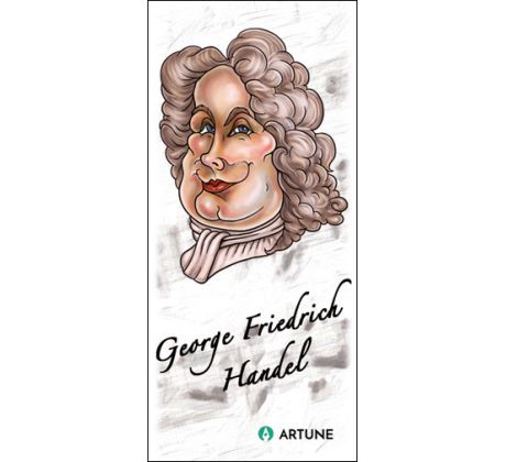 George Friedrich Handel (magnetická záložka do knihy)