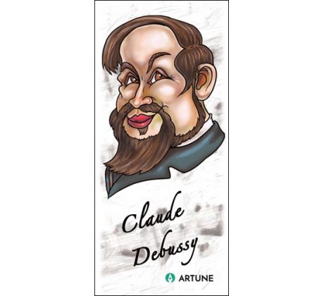 Claude Debussy (magnetická záložka do knihy)
