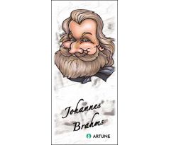 Johannes Brahms (magnetická záložka do knihy)
