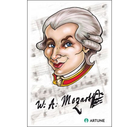 Wofgang Amadeus Mozart (magnetka plastová)