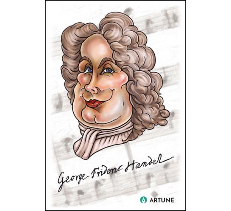 George Friedrich Händel (magnetka plastová)