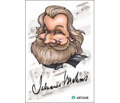 Johannes Brahms (magnetka plastová)