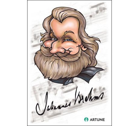 Johannes Brahms (magnetka plastová)