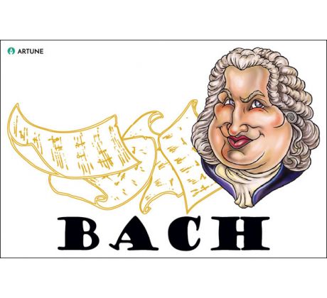 Johann Sebastian Bach (magnetka plastová)