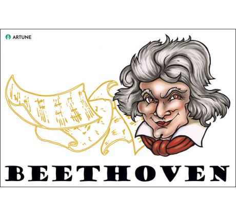 Ludwig van Beethoven (magnetka plastová)