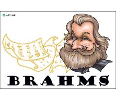 Johannes Brahms (magnetka plastová)