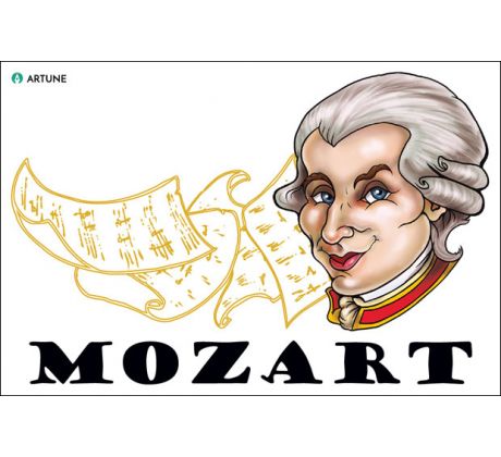 Wolfgang Amadeus Mozart (magnetka plastová)