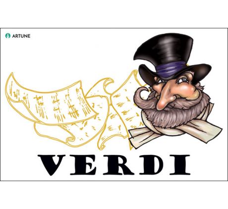 Giuseppe Verdi (magnetka plastová)