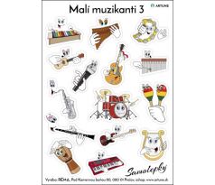 Samolepky Malí muzikanti 3 - aršík