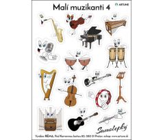 Samolepky Malí muzikanti 4 - aršík