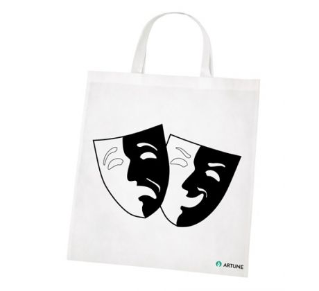 Divadelné masky (čierna)