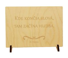 Kde končia slová, tam začína hudba.