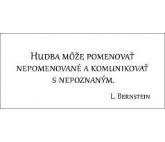 Hudba môže pomenovať nepomenované a komunikovať s nepoznaným.