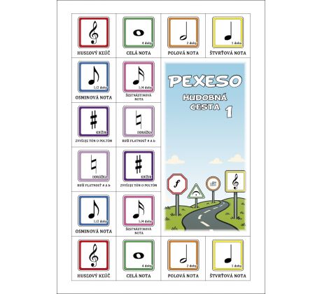pexeso Hudobná cesta 1